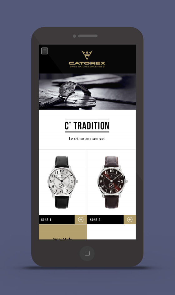 Catorex mobile website preview