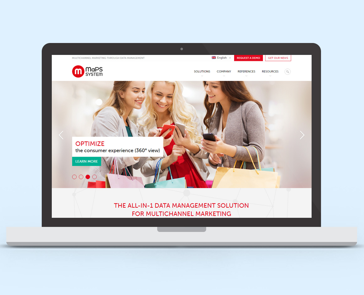 maPS System website preview